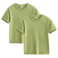 thumbnail image 1 of Cethrio Kids Boys T Shirts, Casual Short Sleeve 2 Piece Cotton Summer Tops Green Size 2-3 T, 1 of 6