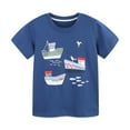 thumbnail image 1 of Cethrio Kids Boys T Shirts, Crew Neck Summer Cotton Graphic Tees Tops Navy Size 3 T, 1 of 7