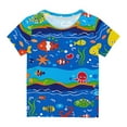 thumbnail image 1 of Cethrio Kids Boys T-Shirts, Print Crew Neck Cute Short Sleeve Summer Tops Multicolor Size 13-14 T, 1 of 5