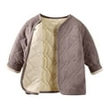 thumbnail image 1 of Cethrio Kids Boys Thermal Jackets, Casual Long Sleeve Lightweight Soft Fall Winter Outerwear Coffee Size 5 T, 1 of 5