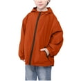thumbnail image 1 of Cethrio Kids Boys Windbreaker Jacket, Loose Fit Zip up Outdoor Lightweight Outerwear with Pockets Red Size 5T, 1 of 5