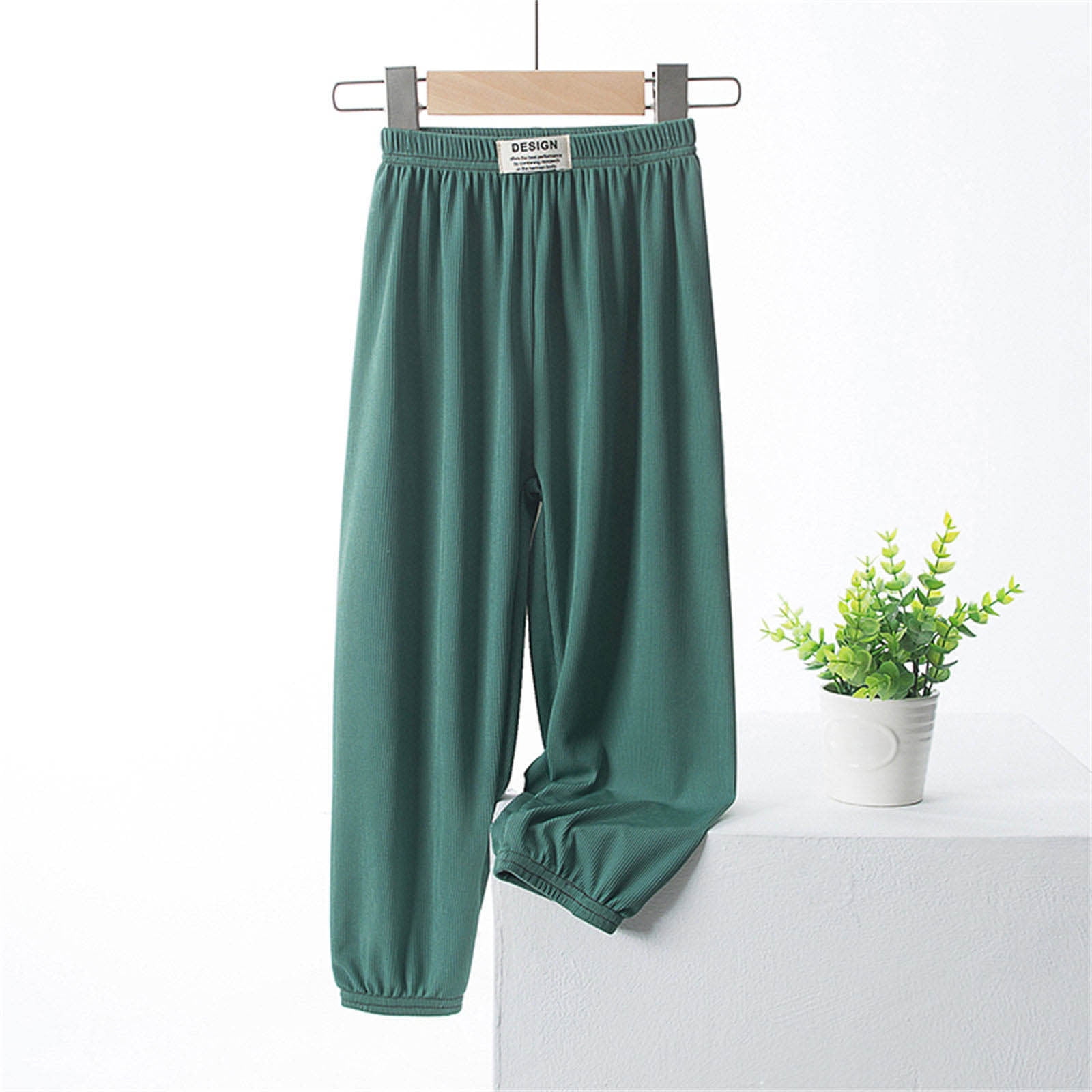 Cethrio Toddler Girl Pants Fall and Winter Wide-Legs Cute Green Pants ...