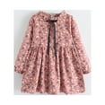 thumbnail image 1 of Cethrio Kids Girl Sundress Dresses, Cute Cotton Long Sleeve Floral Print Summer Dress Pink Size 6T, 1 of 5
