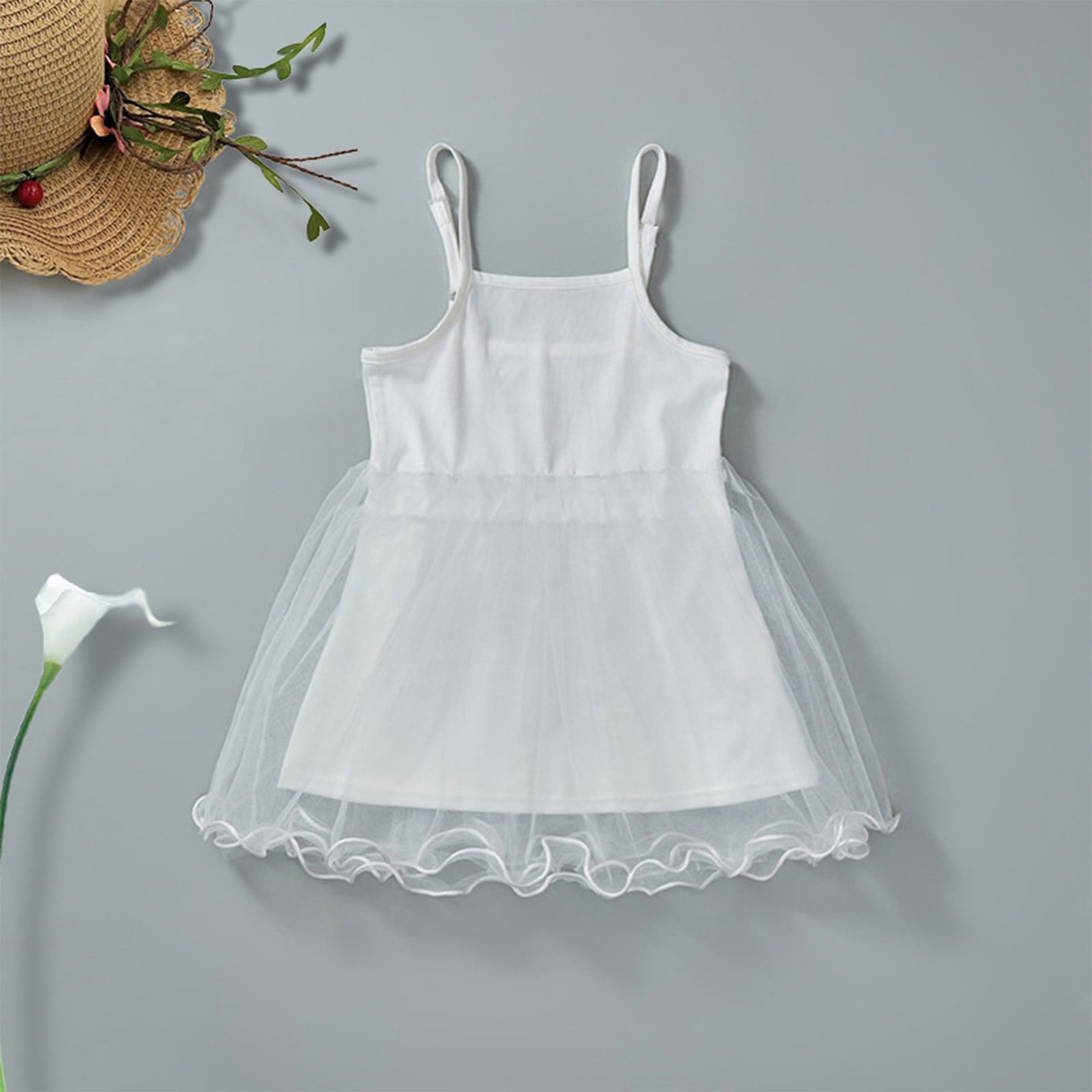 Polyester Sundress Cethrio Kids Girl Sundress Dresses, Cute Polyester Mesh Sleeveless ...