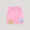 thumbnail image 1 of Cethrio Kids Girls Athletic Shorts, Elastic Waist Casual Graphic Running Summer Shorts Pink Size 6 T, 1 of 6