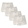 thumbnail image 1 of Cethrio Kids Girls Boxer Briefs, Breathable Cotton 4 Pack Comfort Kids Underwear Gray Size 2-4 T, 1 of 2