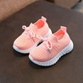 thumbnail image 1 of Cethrio Kids Girls Boys Sneakers, Lace Up Running Cotton Breathable Athletic Shoes Pink Size 3 T, 1 of 5