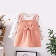 thumbnail image 1 of Cethrio Kids Girls Casual Dresses, Long Sleeve Printed Cotton Cute Summer Dress Pink Size 2T, 1 of 3