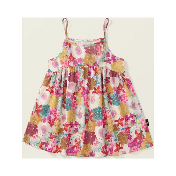 Wavsuf Toddler Girls Casual Dresses Summer Red Dresses Size 2Y