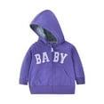 thumbnail image 1 of Cethrio Kids Girls Graphic Hoodies, Long Sleeve Gifts Casual Zip up Girls Sweatshirts Purple Size 12-18 Months, 1 of 2