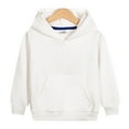 thumbnail image 1 of Cethrio Kids Girls Hoodies, Long Sleeve Casual Pullover Fall Tops Girls Sweatshirts White Size 3T, 1 of 5
