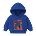 thumbnail image 1 of Cethrio Kids Girls Hoodies, Printed Casual Long Sleeve Pullover Sweatshirts Blue Size 3-4 T, 1 of 2