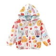 thumbnail image 1 of Cethrio Kids Girls Jackets 2025, Casual Lightweight Hooded Casual Girls' Outerwear White Size 5T, 1 of 2