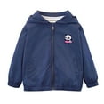 thumbnail image 1 of Cethrio Kids Girls Jackets with Zipper, Spring Fall Lightweight Casual Hooded Girls Outerwear Dark Blue Size 2-3 T, 1 of 4