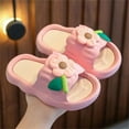thumbnail image 1 of Cethrio Kids Girls Slide Sandals, Non-Slip Lightweight Platform Shower Summer Shoes Pink Size 6, 1 of 3