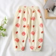 thumbnail image 1 of Cethrio Kids Girls Sweatpants, Printed Casual Elastic Waist Cotton Athletic Pants Red Size 4-5 T, 1 of 3