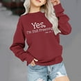 thumbnail image 1 of Cethrio Kids Girls Sweatshirts, Crew Neck Print Long Sleeve Casual Pullover Tops Red Size 3-4 T, 1 of 6