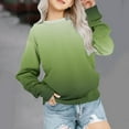 thumbnail image 1 of Cethrio Kids Girls Sweatshirts, Gradient Print Casual Crew Neck Long Sleeve Pullover Tops Green Size 5-6 T, 1 of 4