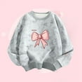 thumbnail image 1 of Cethrio Kids Girls Sweatshirts, Long Sleeve Printed Cotton Pullover Tops Gray Size 3-4 T, 1 of 3