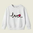thumbnail image 1 of Cethrio Kids Girls Sweatshirts, Printed Long Sleeve Casual Pullover Tops White Size 5-6 T, 1 of 7