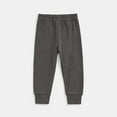 thumbnail image 1 of Cethrio Toddler Girls Thermal Leggings, Stretch Cotton Warm Solid Color Winter Bottoms Dark Gray Size 3-4 T, 1 of 6