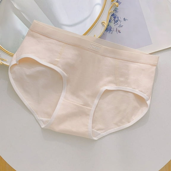 Cethrio Underwear for Girls, Cotton Mid Waist Breathable 2025 Girls Briefs Panties Khaki Size 15-16 T