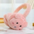 thumbnail image 1 of Cethrio Winter Ear Warmers for Kids, Foldable Plush Cotton Ear Muffs Watermelon Red Size Free Size, 1 of 3