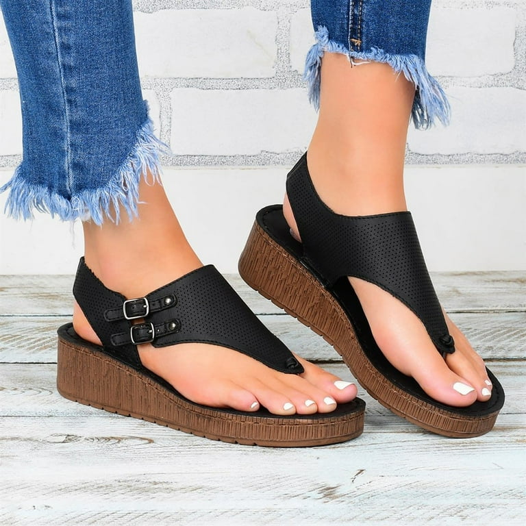 Comfy wedge hotsell flip flops