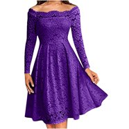 WILDFLOWER LAUREN BUTTON DOWN LONG SLEEVE PURPLE DAY DRESS