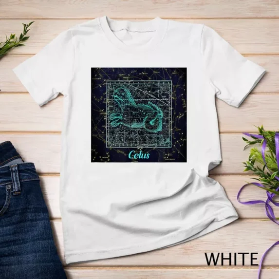 Cetus Sea Monster Constellation Astronomy T-Shirt Unisex S-5Xl Hot Trending Shirt, Vintage Birthday Gift