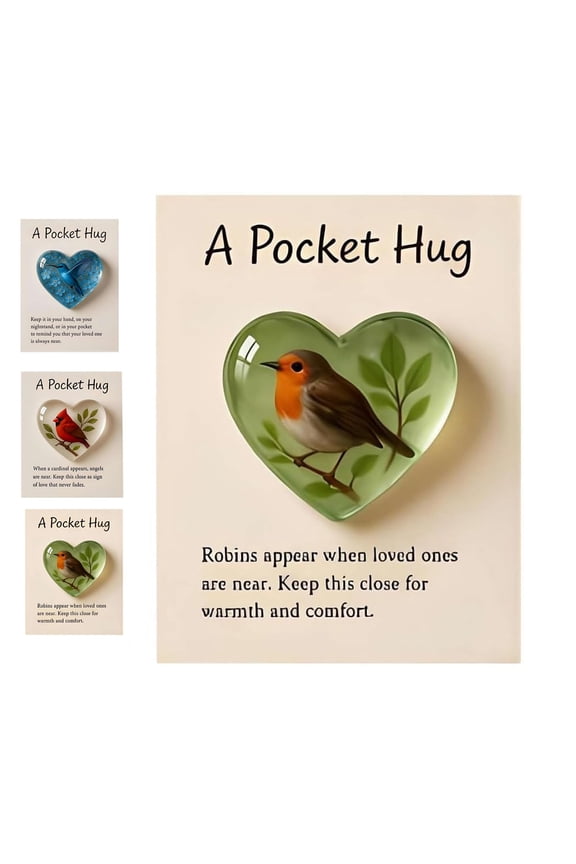 1 Pc Hummingbirds Design Acrylic Pocket Gift Card - Personalized Thoughtful Greeting Card for Birthdays, Holidays, Special Occasions