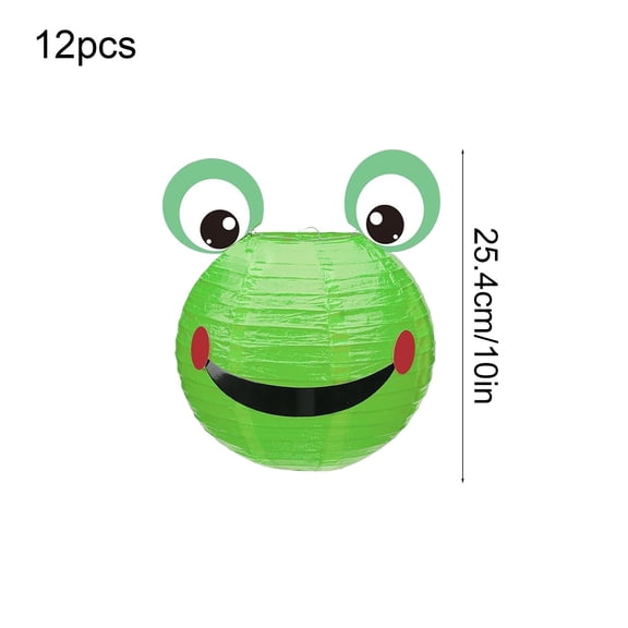 Cevemin 12 Pcs Colorful Paper Lanterns - Hanging Decorative Ball Lights with Cute Large Eye Design for Home Decoration, Parties, Christmas, Weddings and Holiday Celebrations