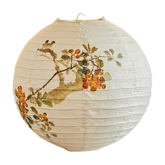 Cevemin 12x12 Inch Paper Lanterns Multicolor Traditional Lampshade - Foldable Lightweight Spring Decoration for Courtyard, Home, Holiday Party Supplies