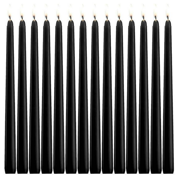 Cevemin 14 Pcs Unscented Taper Candles - Hand Poured 10 Inch Candles for Home Decor, Wedding Receptions, Birthdays, Celebrations