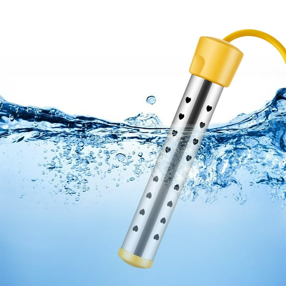 Cevemin 1500W Fast Heating Stainless Steel Immersion Water Heater | Portable Electric Water Heater with Temperature Control & Anti-Scald Safety | Energy Efficient for Home, Pool, Bathtub Use