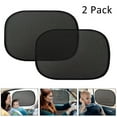 thumbnail image 1 of Cevemin 2 Pack Car Sun Shade for Side Window - Baby Safe UV Protection Mesh Visor Shield 50x30cm, Universal Fit Sunscreen Cover for Auto (Black), 1 of 9