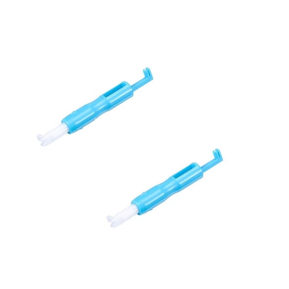 Cevemin 2 Pcs Automatic Needle Threader and Inserter - Dual Function Sewing Tool with Thread Guide and Needle Changer for Household Use, Compatible with Multifunctional Sewing Machines