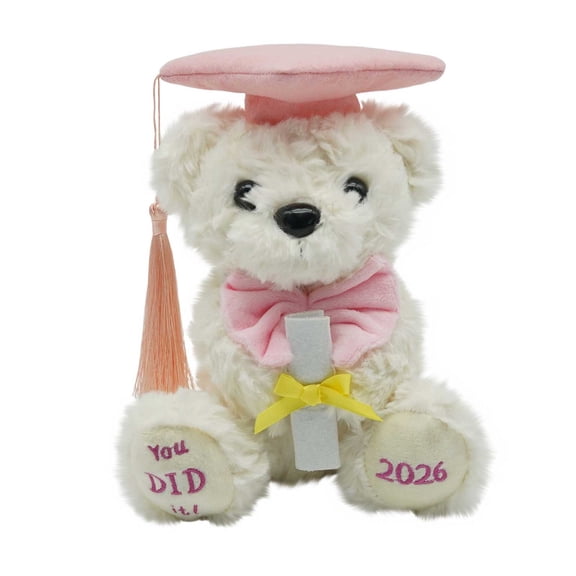 Cevemin 2026 Graduation Plush Bear With Doctor Cap Scroll Cute Souvenir Gift For Graduate