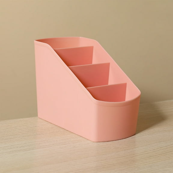 Cevemin 4 Compartment Plastic Organizer Box - Multifunctional Storage Tray for Home Office, Bathroom Countertop, and Craft Supplies