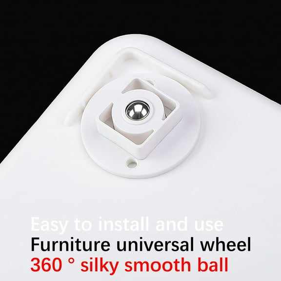 Cevemin 4 Pcs Self-Adhesive Universal Casters - 360° Swivel Heavy Duty Wheels for Furniture Storage Boxes and Home Office Use