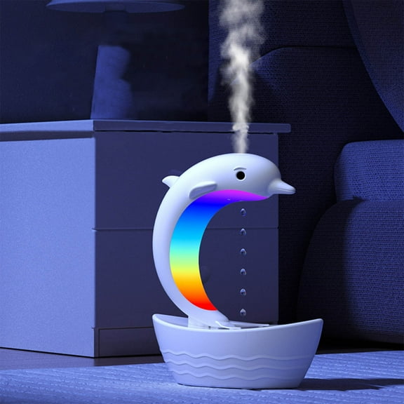 Cevemin 400ml 3-in-1 Ultrasonic Humidifier with Bluetooth 5.3 Speaker and 6-Color Night Light - Anti-Gravity Water Droplet Humidifier for Home Office and Bedroom