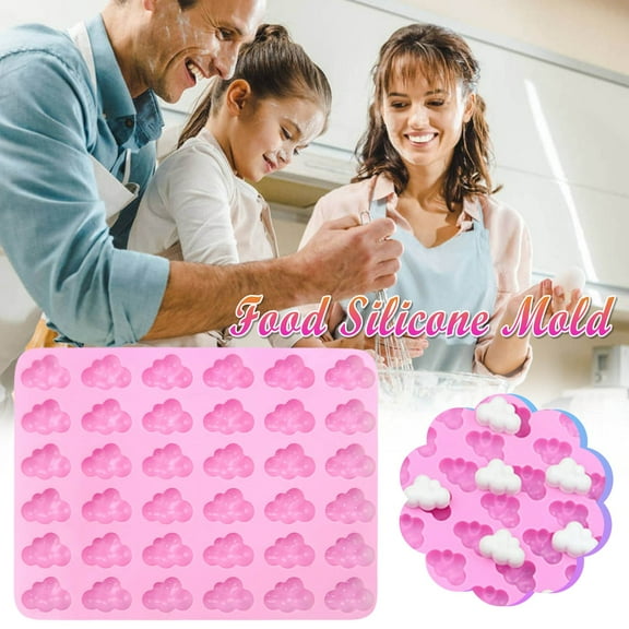 Cevemin 6 Cavity Half Ball Silica Gel Cake Mould - Multicolor DIY Baking Mold for Chocolate Cupcake, Candy, Jello, Soap Making