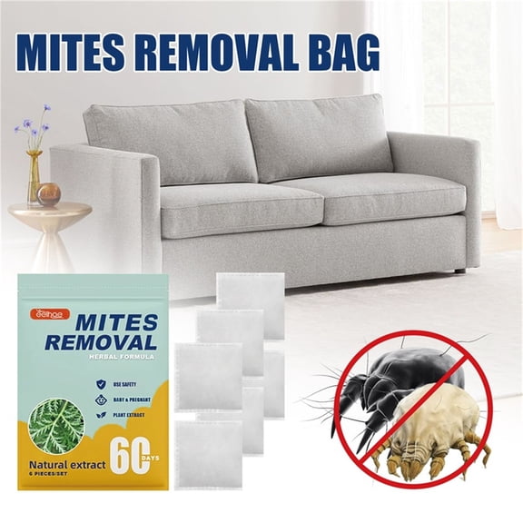 Cevemin 6 Pcs Natural Herbal Pest Control Patches Set - Bed Bug Flea and Mite Repellent for Mattress Home Use