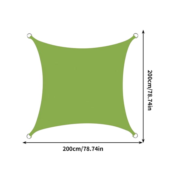 Cevemin 79 x 79 Inch Square Sun Shade Sail - Outdoor UV Protection Waterproof Tarpaulin for Garden Patio Swimming Pool Backyard