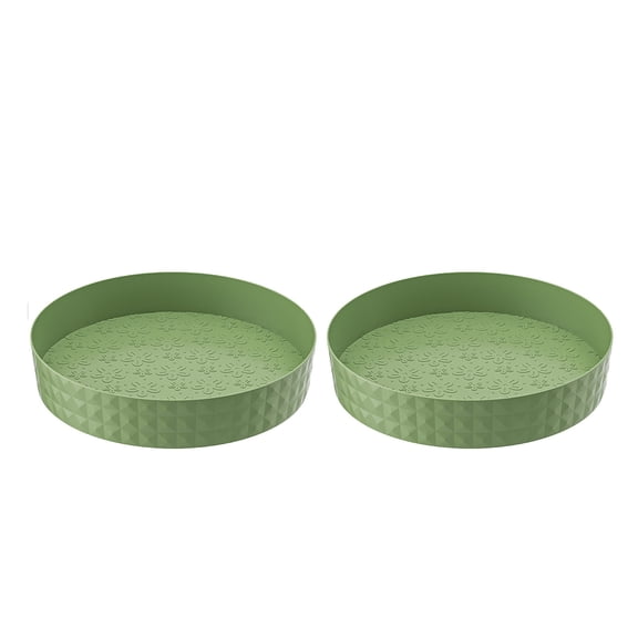 Cevemin 9.2 Inch Plastic Rotating Turntable Organizer - Multifunctional Spice Rack Seasoning Shelf for Kitchen Countertop Cabinet Storage