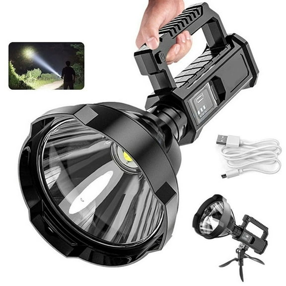 Cevemin 90000 Lumens LED Handheld Flashlight - High Power USB Rechargeable IPX5 Waterproof Portable Searchlight for Outdoor Camping Emergency