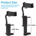 thumbnail image 1 of Cevemin Adjustable Guitar Phone Mount with 360° Rotation - Sturdy Clamp for Guitars, Ukuleles, Bass | Hands-Free Sheet Music Stand for Live Streaming, Video Recording, Practice & Performances, 1 of 5