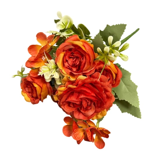 Cevemin Artificial Rose Peony Flower Branches - Realistic Faux Floral Stems for Home Decor, Garden Wedding Centerpieces, Table Runner Decoration