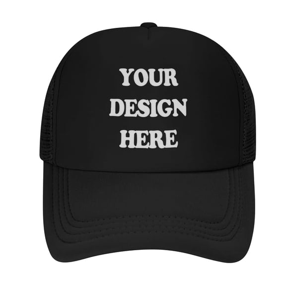 Cevemin Breathable Mesh Baseball Cap with Custom Logo Printing - Adjustable Unisex Sun Hat for Outdoor Sports Beach Activities and Casual Wear