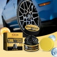 thumbnail image 1 of Cevemin Car Tire Refurbishment Black and Bright Coating Paste Tire Wax Darkening Gloss Bright Decontamination Cleaner, Easily Remove Stubborn Brake Dust & Tough Grime, 1 of 9